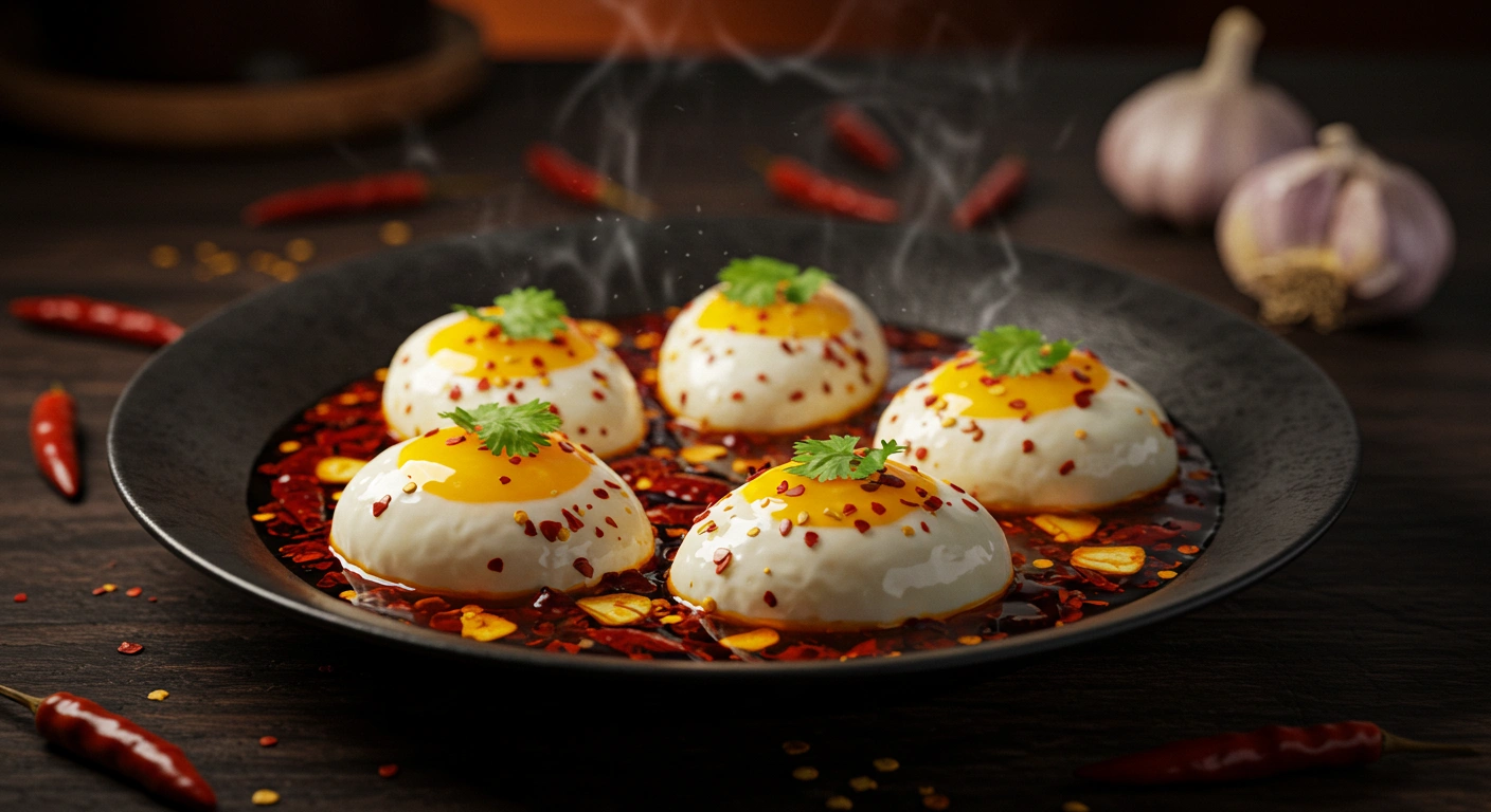 Spicy Chili Garlic Eggs - secondary view